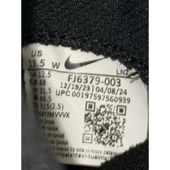 Nike Vapor Edge Elite 360 2 Oregon Ducks Football Cleats Black Silver Size 13.5W main image 2
